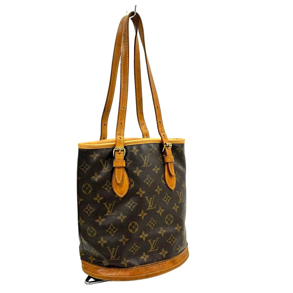 Louis Vuitton Bucket Monogram Brown Handbag Shoulder Bag